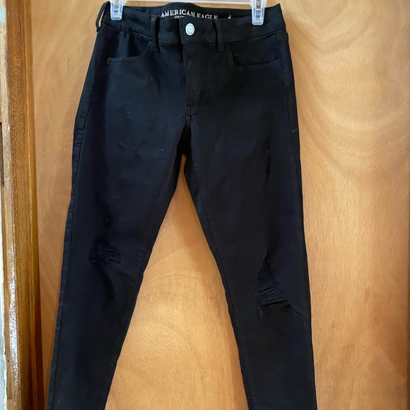 Black skinny jeans. American Eagle